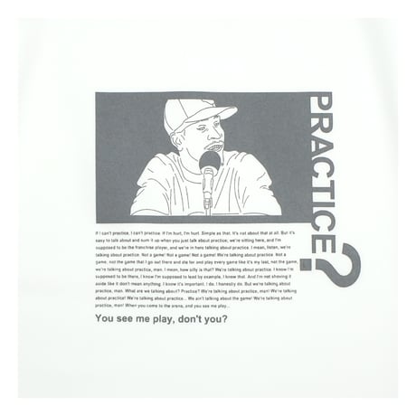 MEWSHIP　"PLACTICE ?" S/S PL <White×D.Gray>