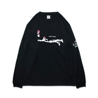 MEWSHIP ロンT　"Dive"　<BK×WH×RD>