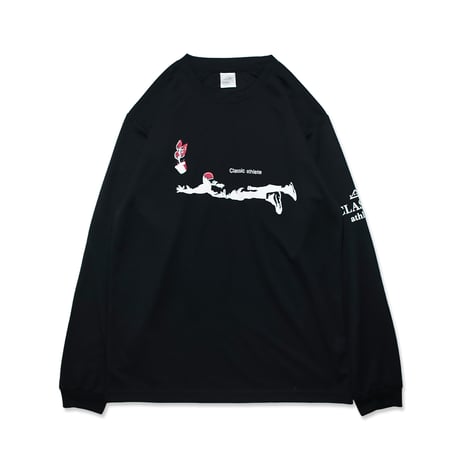 MEWSHIP ロンT　"Dive"　<BK×WH×RD>