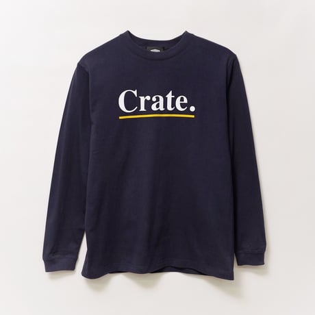 CRATE UNDER LINE LOGO L/S T-SHIRT　2 COLOR