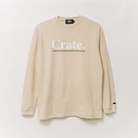 CRATE UNDER LINE LOGO L/S T-SHIRT　2 COLOR