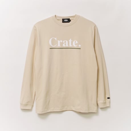 CRATE UNDER LINE LOGO L/S T-SHIRT　2 COLOR