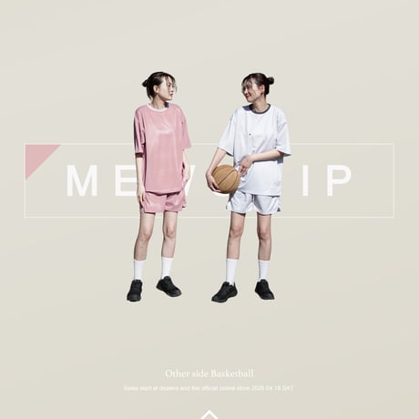 MEWSHIP バスパン　BASIC SHORTS "BOX LOGO" <L.Gray×Black>