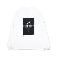 MEWSHIP ロンT　"Over Human - Legend" L/S PL<White×Black×Beige>