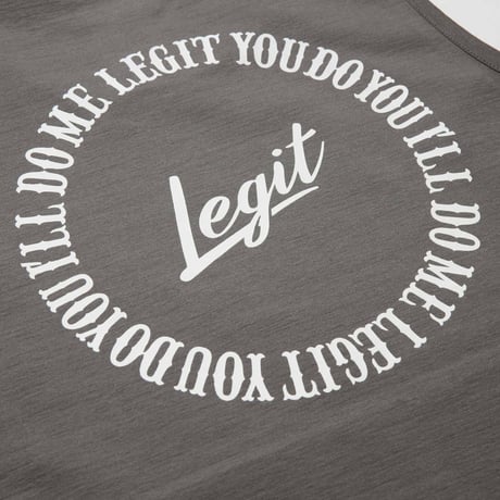 Legit タンク　ENGRAVING TANK TOP　4 COLOR