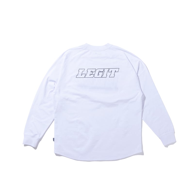 Legit ロンT MECHANICAL WHITE/S.BLUEのみ | バスケショップ r