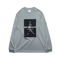 MEWSHIP ロンT　"Over Human - Future" L/S PL<Gray×Black×White>
