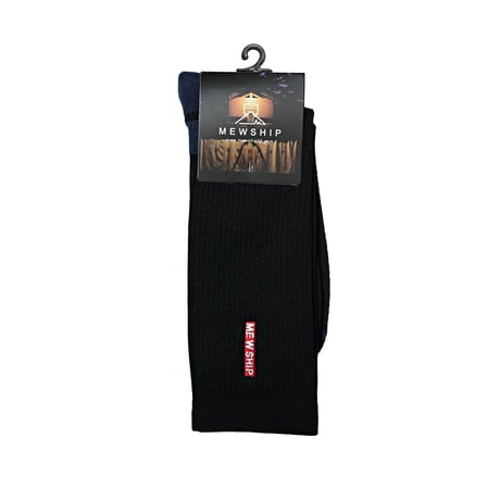 MEWSHIP　ソックス　M.R socks <Black×D.Blue×R.Orange>