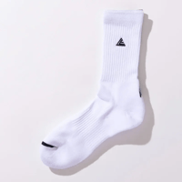 Legit　ソックス　MIDDLE SOCKS WHITE × BLACK　22-25のみ