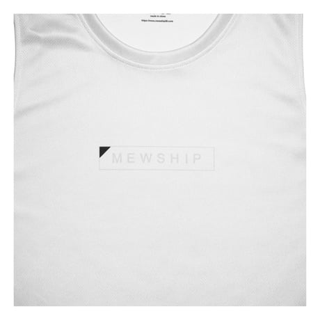 MEWSHIP タンク　OCTAGONAL TANK "BOX LOGO" <L.Gray×Black>