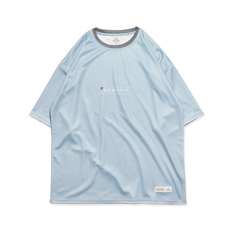 MEWSHIP Tシャツ　CLASSICAL BIG TEE "BOX LOGO" <C.Blue×D.Gray>