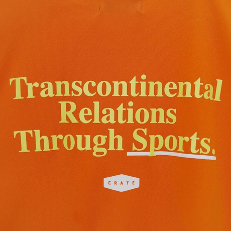 CRATE　SIMPLE LOGO COLOR MESH Tシャツ　ORANGE　L/XXLのみ