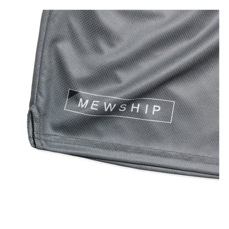 MEWSHIP バスパン　BASIC SHORTS "BOX LOGO" <D.Gray×C.Blue>