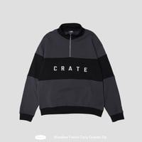 CRATE　Wordline French Terry Quarter Zip　BLACK