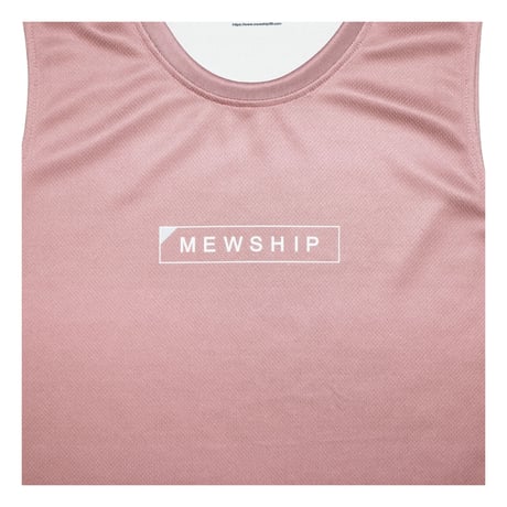 MEWSHIP タンク　OCTAGONAL TANK "BOX LOGO" <R.Pink×L.Gray>