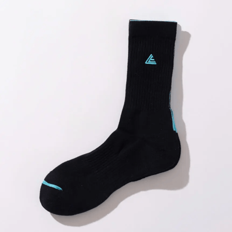 Legit　ソックス　MIDDLE SOCKS BLACK × SAX　28-31のみ