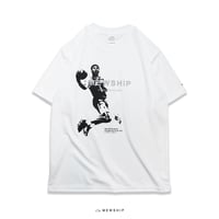 MEWSHIP Tシャツ　"CRAZY8"　WHITE