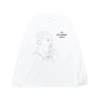 MEWSHIP ロンT　"D-classic"　<White×Black×Beige>
