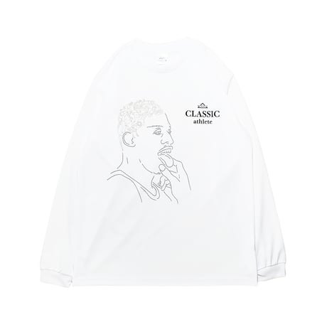 MEWSHIP ロンT　"D-classic"　<White×Black×Beige>