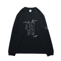 MEWSHIP ロンT　"HEEL-classic"　<Black×White>