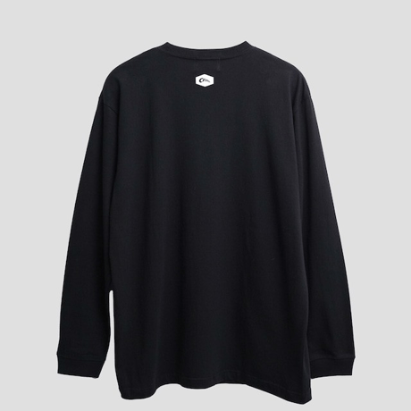 CRATE　Spiral Logo Tipe1 L/S Tee (FRONT)　BLACK　Lのみ
