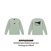 APPLEGANG ロンT　SHOESGANG DESIGN　L/S　SMOKYGREEN