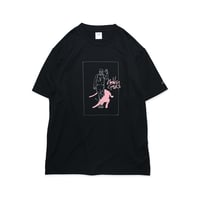 MEWSHIP Tシャツ　"Panther KAI"  <Black×White×S.Pink>