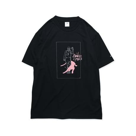 MEWSHIP Tシャツ　"Panther KAI"  <Black×White×S.Pink>