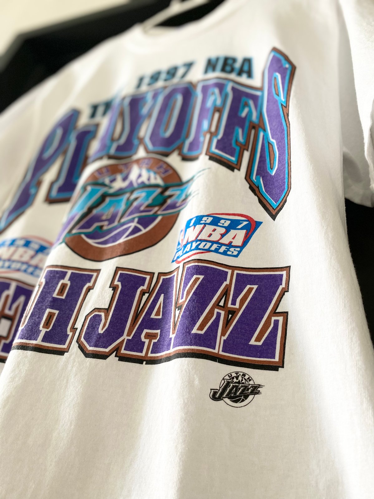 LOGO7 Tシャツ / 1997年プレイオフ【ユタ・ジャズ】 L | バスケ