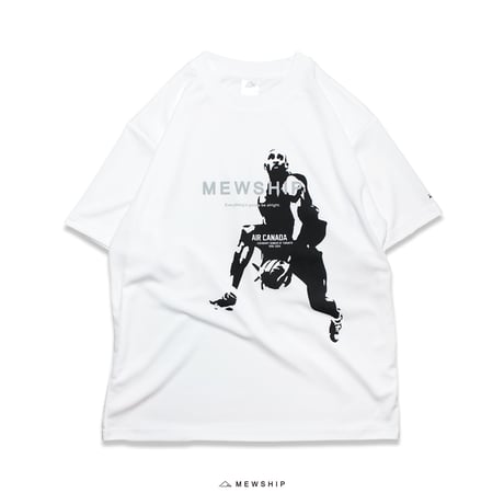 MEWSHIP Tシャツ　"AIR CANADA"　WHITE