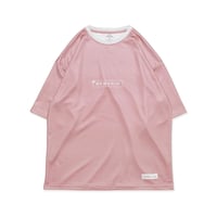MEWSHIP Tシャツ　CLASSICAL BIG TEE "BOX LOGO"  <R.Pink×L.Gray>