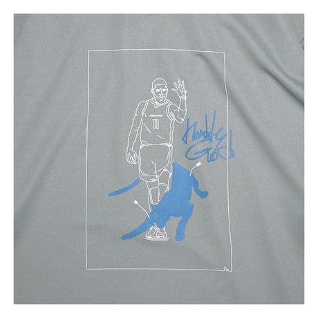 MEWSHIP Tシャツ　"Panther KAI"  <Gray×White×Blue>