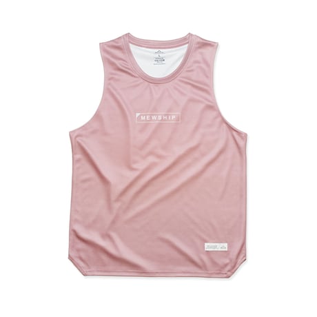 MEWSHIP タンク　OCTAGONAL TANK "BOX LOGO" <R.Pink×L.Gray>