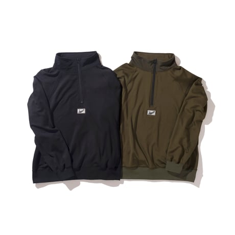 Legit　LUSTER FLEECE 1/2 ZIP　OLIVE　Mのみ