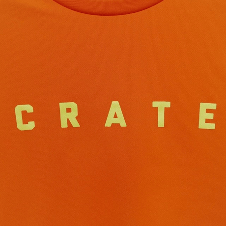 CRATE　SIMPLE LOGO COLOR MESH Tシャツ　ORANGE　L/XXLのみ