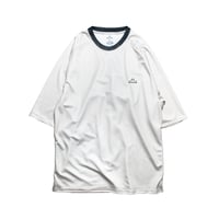 MEWSHIP Tシャツ　MID SLEEVE RAGLAN TEE　<L.Beige×Black>