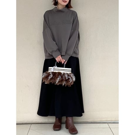 エンボスワイドプルオーバー