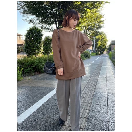 ポケット付オーバーサイズプルオーバー