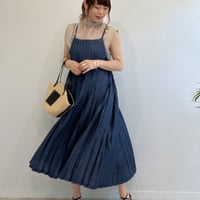 ライトデニムキャミワンピース