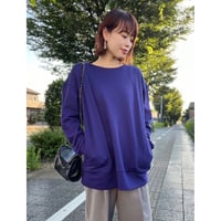 ポケット付オーバーサイズプルオーバー
