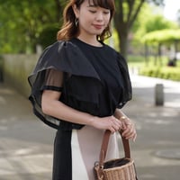 ボリュームシアースリーブTシャツ