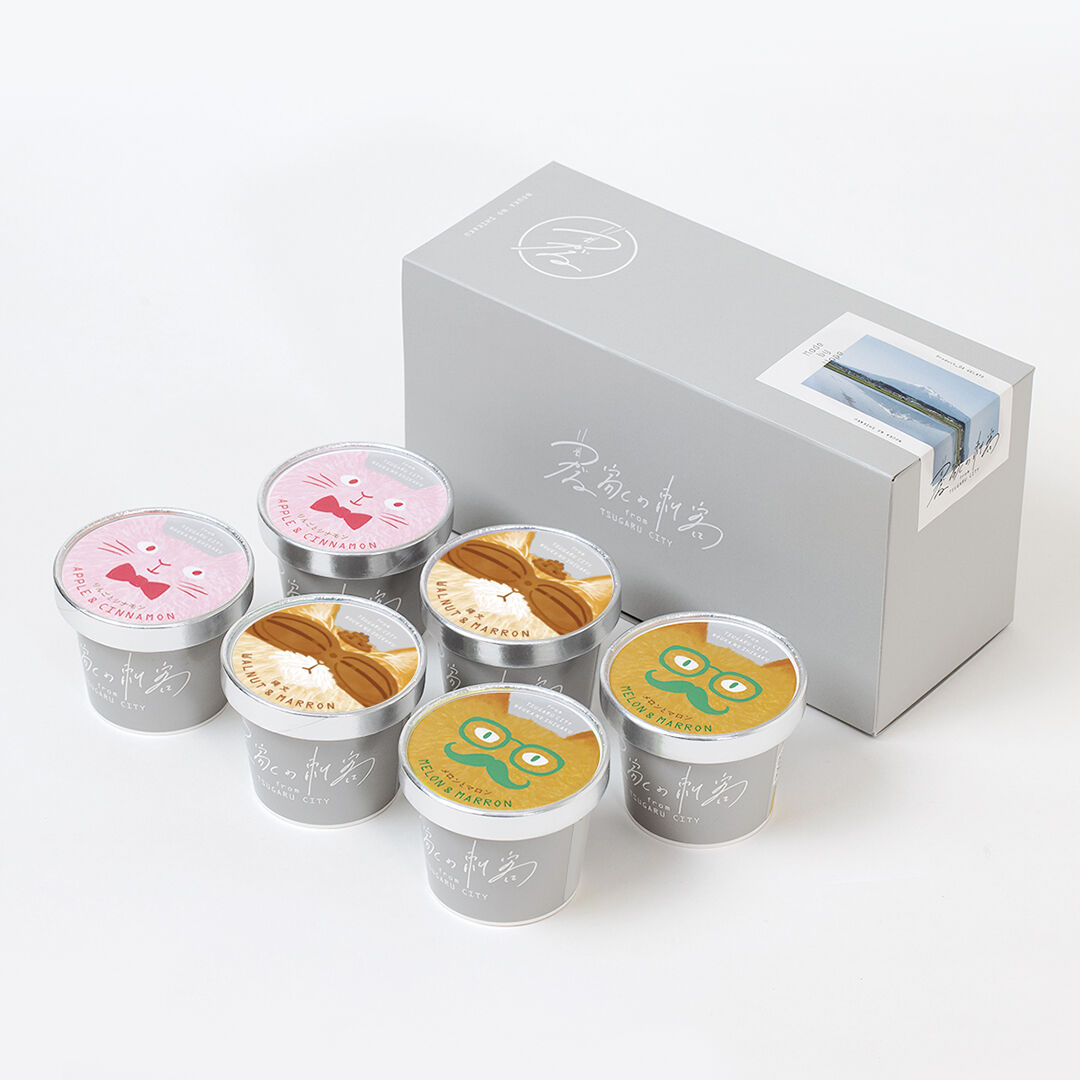 わーら商店 ≪3種アソートセット≫ 農家のおやつジェラート 【縄文／りんごと