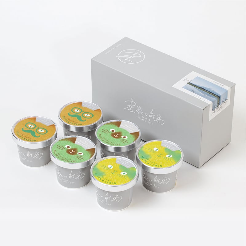 ≪メロン三兄弟セット≫ 農家のおやつジェラート6個入り【メロンと