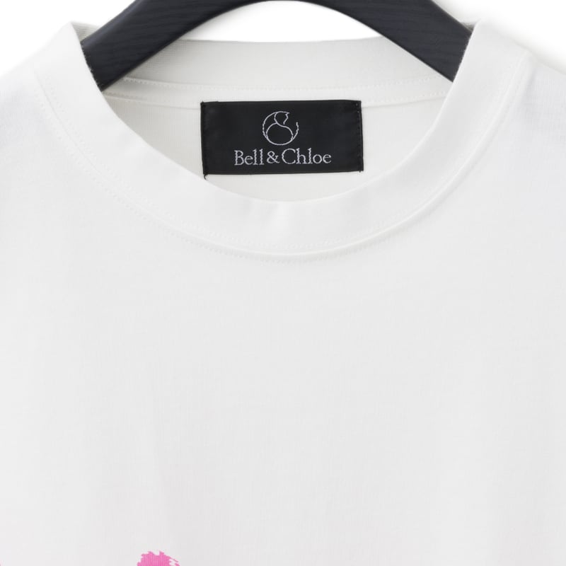 Graphic T-shirt 【white】 | Bell&Chloe STORE