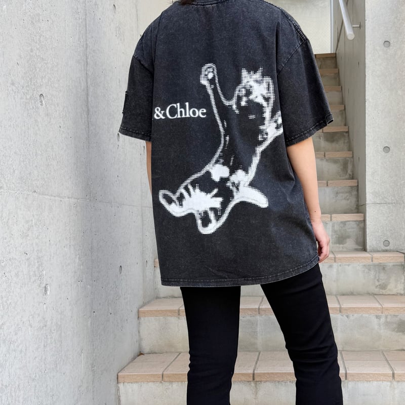 Vintage T-Shirt w/ Wappen 【Wash Black】 | Bell&C