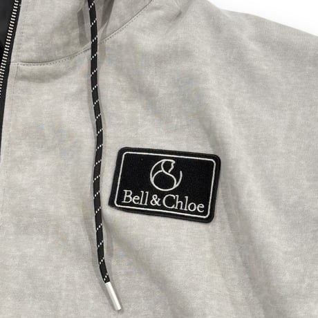 B&C Circle Logo Embroidered Sweat Hood-Jacket 【Gray】