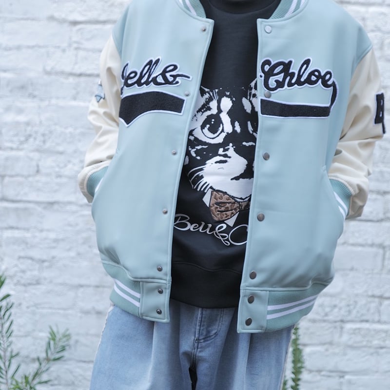 Stadium Jacket - All Leather - | Bell&Chloe STORE