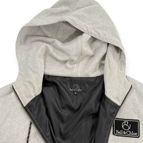 B&C Circle Logo Embroidered Sweat Hood-Jacket 【Gray】