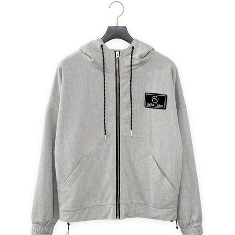 B&C Circle Logo Embroidered Sweat Hood-Jacket 【Gray】