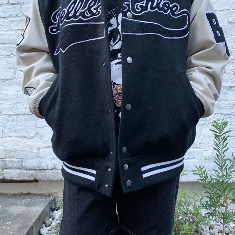 Stadium Jacket 【Black】 | Bell&Chloe STORE